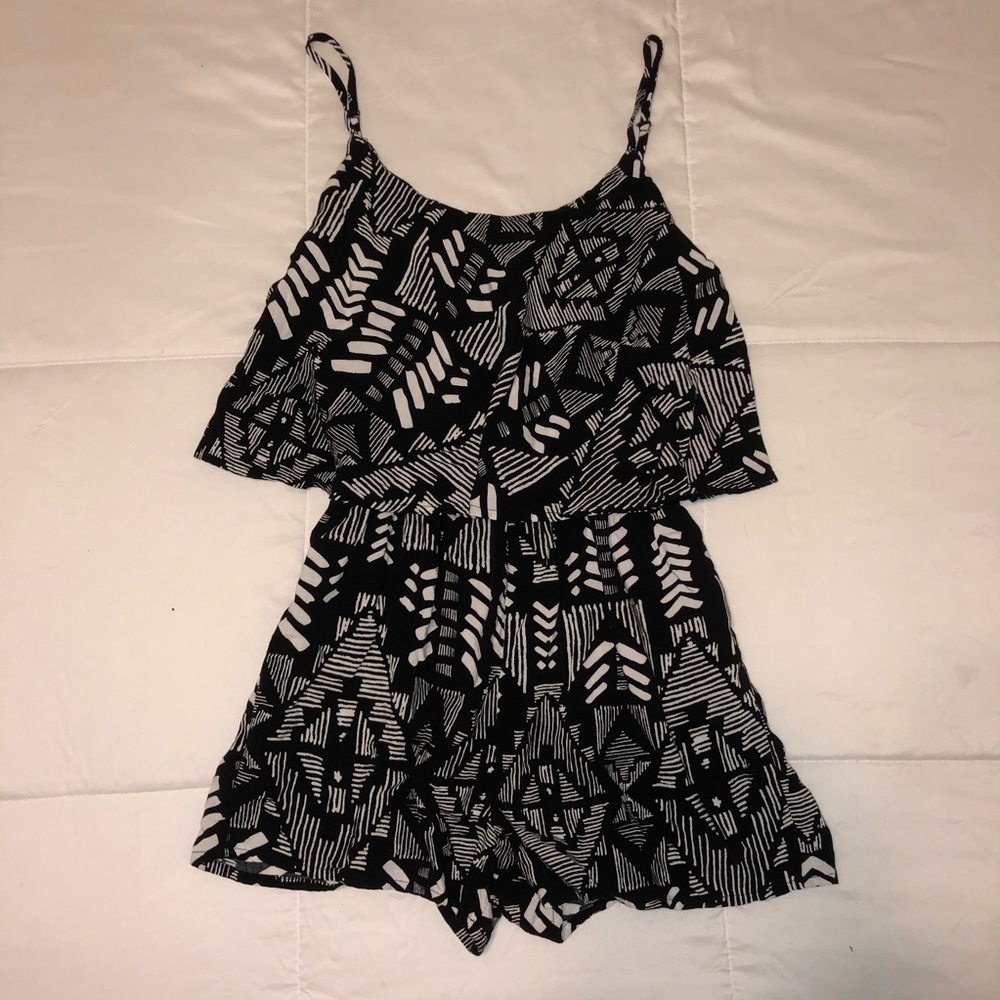 Black & White Tribal Romper